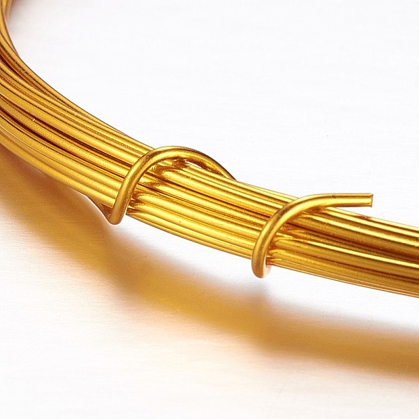 PandaHall Round Aluminum Wire, Bendable Metal Craft Wire, for Beading Jewelry Craft Making, Goldenrod, 12 Gauge, 2mm, 10m/roll(32.8..., Gold
PandaHall Round Aluminum Wire, Bendable Metal Craft Wire, for Beading Jewelry Craft Making, Goldenrod, 12 Gauge, 2mm, 10m/roll(32.8..., Gold