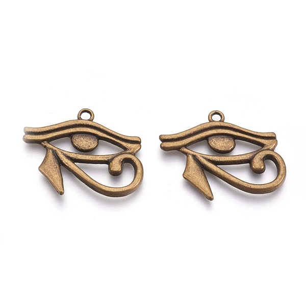 PandaHall Tibetan Style Alloy Pendants, Egyptian Eye of Horus, Cadmium Free & Nickel Free & Lead Free, Antique Bronze, 27x32x2mm, Hole: 2mm...
PandaHall Tibetan Style Alloy Pendants, Egyptian Eye of Horus, Cadmium Free & Nickel Free & Lead Free, Antique Bronze, 27x32x2mm, Hole: 2mm...