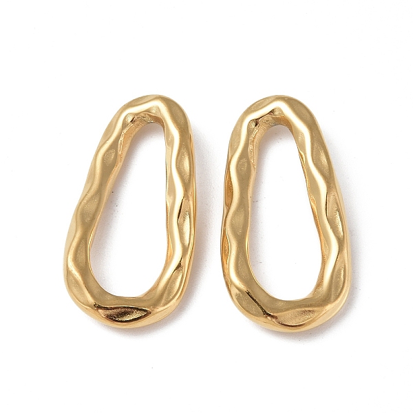 PandaHall Ion Plating(IP) 304 Stainless Steel Linking Ring, Hammered, Teardrop, Real 18K Gold Plated, 25.5x13x3mm, Inner Diameter: 18.5x6mm...
PandaHall Ion Plating(IP) 304 Stainless Steel Linking Ring, Hammered, Teardrop, Real 18K Gold Plated, 25.5x13x3mm, Inner Diameter: 18.5x6mm...