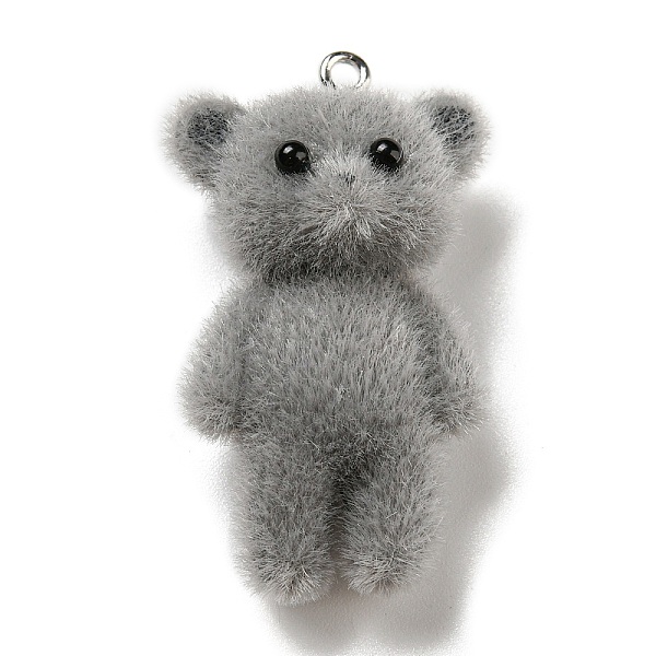 PandaHall Flocky Opaque Resin Animal Pendants, Bear Charms with Platinum Plated Iron Loops, Gray, 40~42x22.5x16.5mm, Hole: 1.8mm Iron+Resin...
PandaHall Flocky Opaque Resin Animal Pendants, Bear Charms with Platinum Plated Iron Loops, Gray, 40~42x22.5x16.5mm, Hole: 1.8mm Iron+Resin...