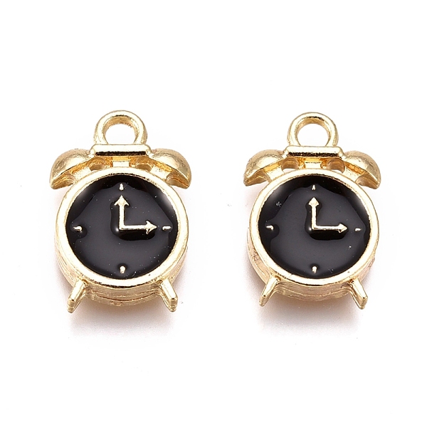 PandaHall Alloy Enamel Pendants, Clock, Golden, Black, 16x10.5x3mm, Hole: 2mm Alloy+Enamel Clock Black
PandaHall Alloy Enamel Pendants, Clock, Golden, Black, 16x10.5x3mm, Hole: 2mm Alloy+Enamel Clock Black