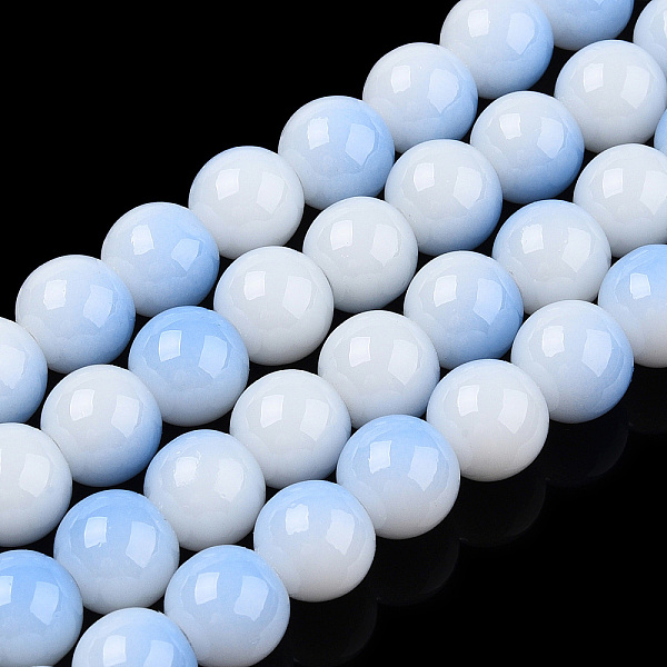 PandaHall Two Tone Opaque Baking Painted Glass Beads Strands, Round, Cornflower Blue, 8x7mm, Hole: 1.2mm, about 100~102pcs/strand...
PandaHall Two Tone Opaque Baking Painted Glass Beads Strands, Round, Cornflower Blue, 8x7mm, Hole: 1.2mm, about 100~102pcs/strand...