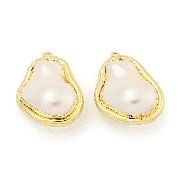 PandaHall Rack Plating Brass Pendants, Shell Pearl Nuggets Charms, Long-Lasting Plated, Golden, 30~31x23~23.5x14mm, Hole: 2mm Shell Pearl...
PandaHall Rack Plating Brass Pendants, Shell Pearl Nuggets Charms, Long-Lasting Plated, Golden, 30~31x23~23.5x14mm, Hole: 2mm Shell Pearl...