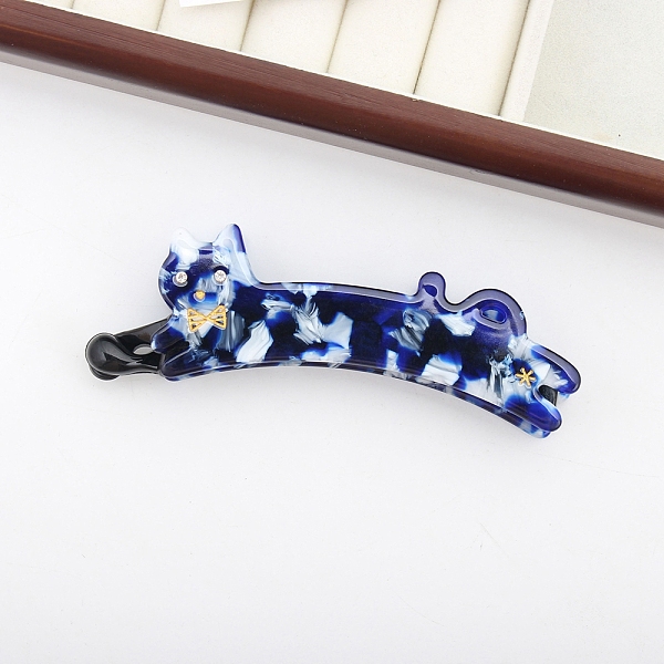 PandaHall Cute Cat Cellulose Acetate Banana Hair Clips, with Rhinestone, Hair Accessories for Girls, Midnight Blue, 110x37x18mm Cellulose...
PandaHall Cute Cat Cellulose Acetate Banana Hair Clips, with Rhinestone, Hair Accessories for Girls, Midnight Blue, 110x37x18mm Cellulose...