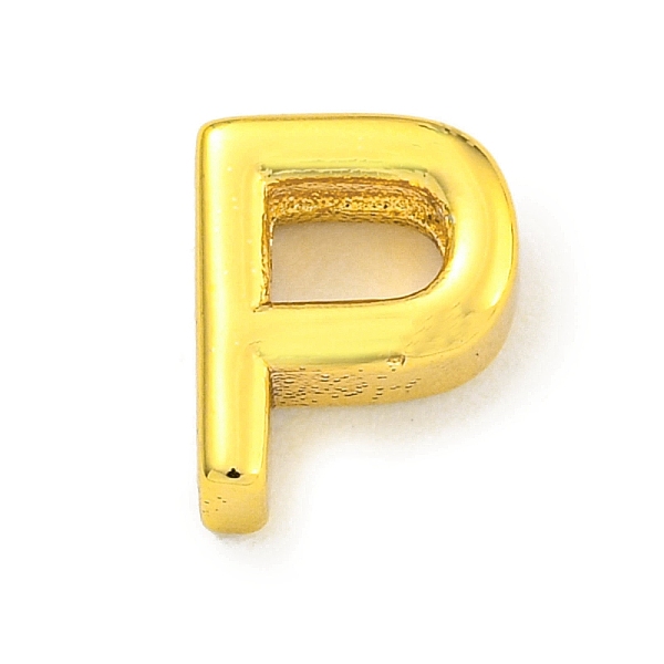PandaHall Brass Beads, Real 18K Gold Plated, Letter P, 8x6.5x3mm, Hole: 1.8x1mm Brass Letter P
PandaHall Brass Beads, Real 18K Gold Plated, Letter P, 8x6.5x3mm, Hole: 1.8x1mm Brass Letter P