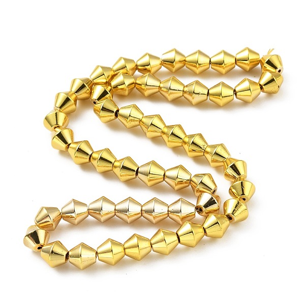 PandaHall Electroplated Non-magnetic Synthetic Hematite Beads Strands, Bicone, 8x7.5mm, Hole: 1mm, about 50pcs/strand, 16.14 inch(41cm)...
PandaHall Electroplated Non-magnetic Synthetic Hematite Beads Strands, Bicone, 8x7.5mm, Hole: 1mm, about 50pcs/strand, 16.14 inch(41cm)...