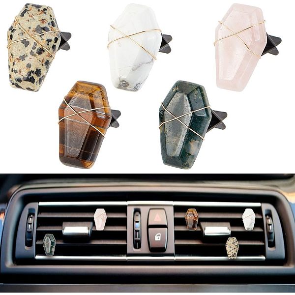 PandaHall OLYCRAFT 5pcs Coffin Shape Crystal Stones Car Vent Clips Natural Gemstone Car Air Vent Clips Hexagon Stones Car Accessories with...
PandaHall OLYCRAFT 5pcs Coffin Shape Crystal Stones Car Vent Clips Natural Gemstone Car Air Vent Clips Hexagon Stones Car Accessories with...