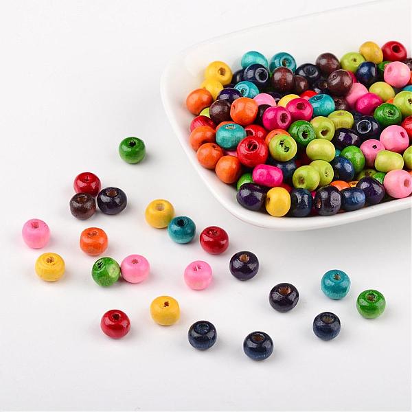 PandaHall Lead Free Round Natural Wood Beads, Dyed, 7x6mm, Hole: 3mm Wood Round Multicolor
PandaHall Lead Free Round Natural Wood Beads, Dyed, 7x6mm, Hole: 3mm Wood Round Multicolor