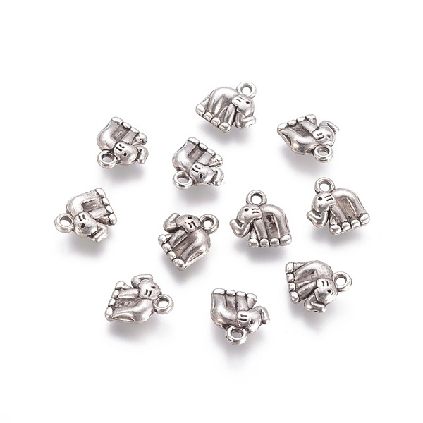 PandaHall CCB Plastic Charms, Elephant, Antique Silver, 12x12x4mm, Hole: 1.5mm Plastic Elephant
PandaHall CCB Plastic Charms, Elephant, Antique Silver, 12x12x4mm, Hole: 1.5mm Plastic Elephant