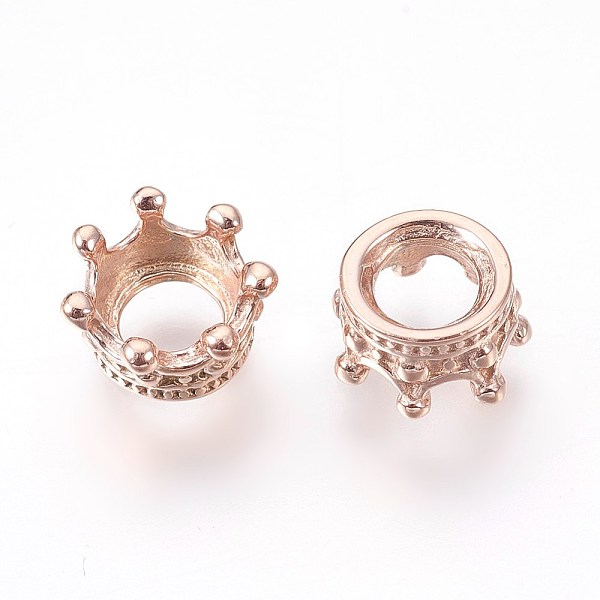 PandaHall 316 Surgical Stainless Steel European Beads, Large Hole Beads, Crown, Rose Gold, 10x5.5mm, Hole: 5mm 316 Surgical Stainless Steel...
PandaHall 316 Surgical Stainless Steel European Beads, Large Hole Beads, Crown, Rose Gold, 10x5.5mm, Hole: 5mm 316 Surgical Stainless Steel...