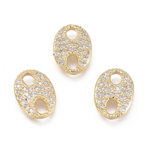 PandaHall Brass Micro Pave Clear Cubic Zirconia Links, Oval, Clear, Real 18K Gold Plated, 10.5x7.5x2mm, Hole: 2mm Brass+Cubic Zirconia Oval...
PandaHall Brass Micro Pave Clear Cubic Zirconia Links, Oval, Clear, Real 18K Gold Plated, 10.5x7.5x2mm, Hole: 2mm Brass+Cubic Zirconia Oval...