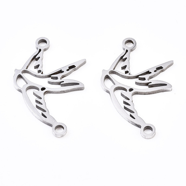 PandaHall 201 Stainless Steel Link Connectors, Laser Cut, Bird, Stainless Steel Color, 20.5x12x1mm, Hole: 1.4mm 201 Stainless Steel Bird
PandaHall 201 Stainless Steel Link Connectors, Laser Cut, Bird, Stainless Steel Color, 20.5x12x1mm, Hole: 1.4mm 201 Stainless Steel Bird