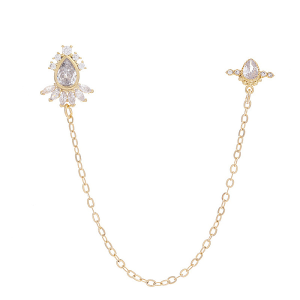 PandaHall Brass Cabochons, Nail Art Decorations Accessories, with Clear Cubic Zirconia and Cable Chain, Teardrop, Golden, 110mm Cubic...
PandaHall Brass Cabochons, Nail Art Decorations Accessories, with Clear Cubic Zirconia and Cable Chain, Teardrop, Golden, 110mm Cubic...