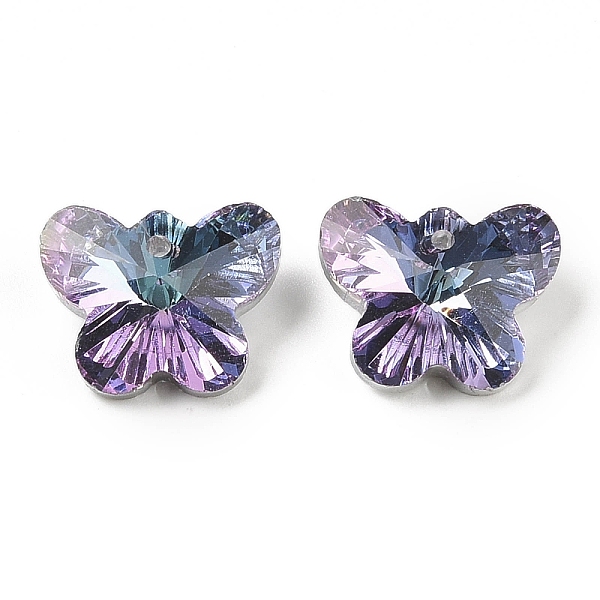 PandaHall Glass Pendants, Point Back & Back Plated, Faceted, Butterfly Charms, Medium Orchid, 14x17.5x9mm, Hole: 1.6mm Glass Butterfly
PandaHall Glass Pendants, Point Back & Back Plated, Faceted, Butterfly Charms, Medium Orchid, 14x17.5x9mm, Hole: 1.6mm Glass Butterfly