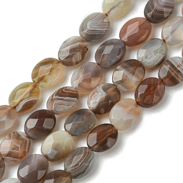 PandaHall Natural Botswana Agate Beads Strands, Faceted, Flat Oval, 8~8.5x6~6.5x4~4.5mm, Hole: 0.8mm, about 49pcs/strand, 15.94''(40.5cm)...
PandaHall Natural Botswana Agate Beads Strands, Faceted, Flat Oval, 8~8.5x6~6.5x4~4.5mm, Hole: 0.8mm, about 49pcs/strand, 15.94''(40.5cm)...