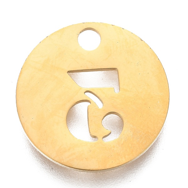PandaHall 304 Stainless Steel Pendants, Cut-Out, Hollow, Flat Round with Number, Golden, Num.3, 19x1.5mm, Hole: 2.5mm Stainless Steel Flat...
PandaHall 304 Stainless Steel Pendants, Cut-Out, Hollow, Flat Round with Number, Golden, Num.3, 19x1.5mm, Hole: 2.5mm Stainless Steel Flat...