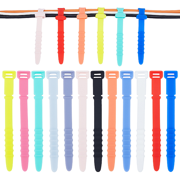PandaHall CRASPIRE 60Pcs 12 Colors Silicone Zip Ties, Fishbone Wire Tie, Reusable Headphone Cable Line Bundles Organizer, Mixed Color..., Multicolor
PandaHall CRASPIRE 60Pcs 12 Colors Silicone Zip Ties, Fishbone Wire Tie, Reusable Headphone Cable Line Bundles Organizer, Mixed Color..., Multicolor