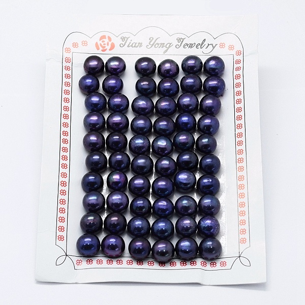 PandaHall Natural Cultured Freshwater Pearl Beads, Grade 3A, Half Drilled, Rondelle, Dyed, Midnight Blue, 9x6.5mm, Hole: 0.8mm Pearl...
PandaHall Natural Cultured Freshwater Pearl Beads, Grade 3A, Half Drilled, Rondelle, Dyed, Midnight Blue, 9x6.5mm, Hole: 0.8mm Pearl...