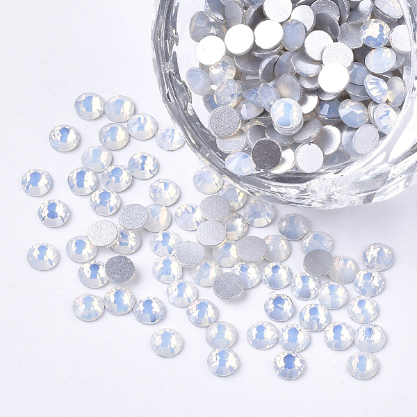 PandaHall Glass Rhinestone Flat Back Cabochons, Back Plated, Faceted, Half Round, White Opal, SS8, 2.3~2.4x1mm, about 1440pcs/bag Glass..., Clear
PandaHall Glass Rhinestone Flat Back Cabochons, Back Plated, Faceted, Half Round, White Opal, SS8, 2.3~2.4x1mm, about 1440pcs/bag Glass..., Clear
