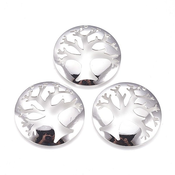 PandaHall Brass Pendants, Nickel Free, Flat Round with Tree, Real Platinum Plated, 40x3mm, Hole: 2mm Brass Flat Round
PandaHall Brass Pendants, Nickel Free, Flat Round with Tree, Real Platinum Plated, 40x3mm, Hole: 2mm Brass Flat Round