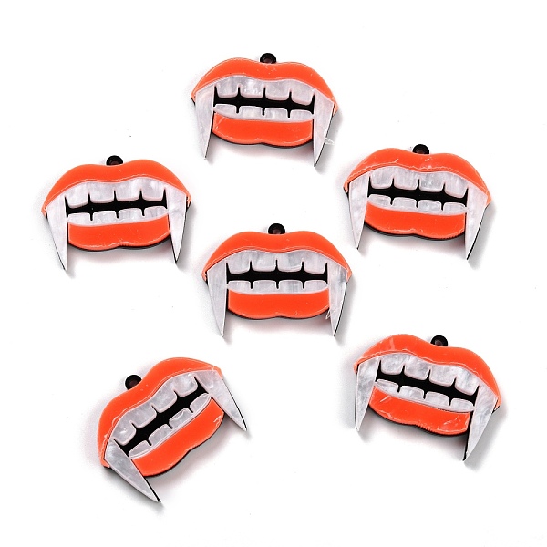 PandaHall Western Style Fluorescent Acrylic Pendants, Fangs Shape, Orange Red, 30x37x4mm, Hole: 2mm Acrylic Other Animal
PandaHall Western Style Fluorescent Acrylic Pendants, Fangs Shape, Orange Red, 30x37x4mm, Hole: 2mm Acrylic Other Animal