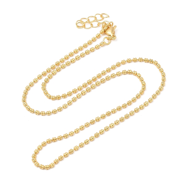 PandaHall Rack Plating Brass Ball Chain Necklace for Women, Lead Free & Cadmium Free, Real 18K Gold Plated, 17.83 inch(45.3cm) Brass
PandaHall Rack Plating Brass Ball Chain Necklace for Women, Lead Free & Cadmium Free, Real 18K Gold Plated, 17.83 inch(45.3cm) Brass