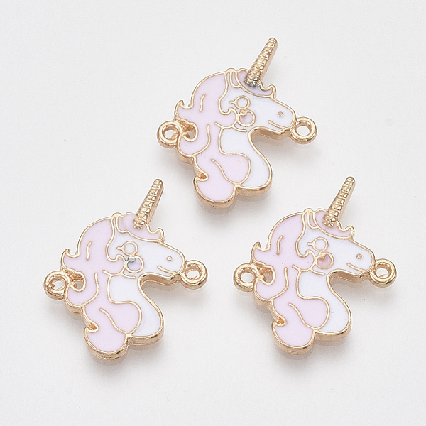 PandaHall Light Gold Tone Alloy Links connectors, with Enamel, Unicorn, Pearl Pink, 24x19x2mm, Hole: 1.2mm Alloy+Enamel Unicorn Pink
PandaHall Light Gold Tone Alloy Links connectors, with Enamel, Unicorn, Pearl Pink, 24x19x2mm, Hole: 1.2mm Alloy+Enamel Unicorn Pink
