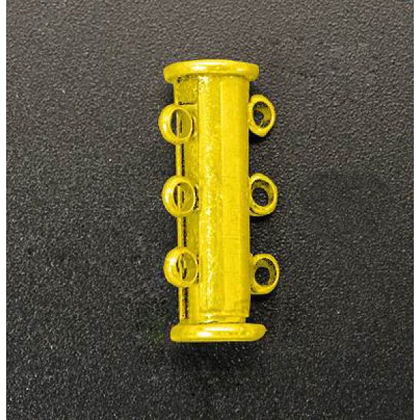 PandaHall 3-strands Brass Slide Lock Clasps, Peyote Clasps, Jewelry Accessory, 6 Holes, Golden, 20x7mm, Hole: 2mm Brass
PandaHall 3-strands Brass Slide Lock Clasps, Peyote Clasps, Jewelry Accessory, 6 Holes, Golden, 20x7mm, Hole: 2mm Brass