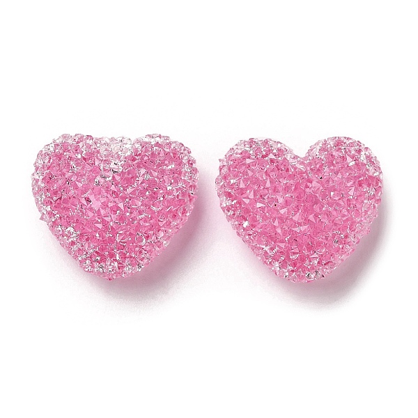 PandaHall Resin Beads, with Rhinestone, Drusy Heart, Hot Pink, 17x19x10.5mm, Hole: 1.6mm Resin+Rhinestone Heart
PandaHall Resin Beads, with Rhinestone, Drusy Heart, Hot Pink, 17x19x10.5mm, Hole: 1.6mm Resin+Rhinestone Heart