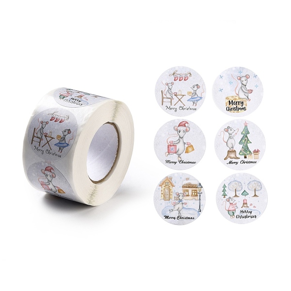 PandaHall Christmas Themed Flat Round Roll Stickers, Self-Adhesive Paper Gift Tag Stickers, for Party, Decorative Presents, Mouse Pattern...
PandaHall Christmas Themed Flat Round Roll Stickers, Self-Adhesive Paper Gift Tag Stickers, for Party, Decorative Presents, Mouse Pattern...