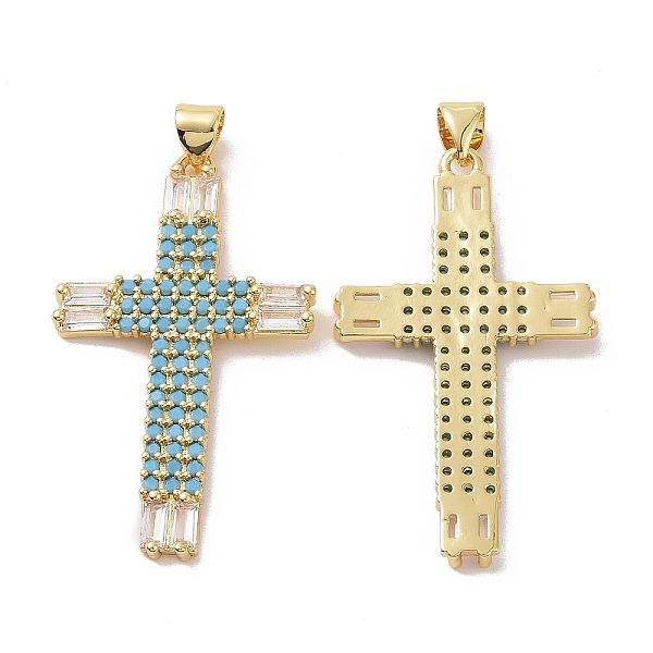 PandaHall Brass Micro Pave Cubic Zirconia Pendants, Religion Cross Charm, Real 18K Gold Plated, 38x22x2.5mm, Hole: 3.5x4mm Brass+Cubic...
PandaHall Brass Micro Pave Cubic Zirconia Pendants, Religion Cross Charm, Real 18K Gold Plated, 38x22x2.5mm, Hole: 3.5x4mm Brass+Cubic...