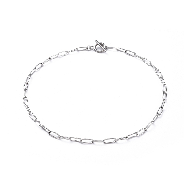PandaHall 304 Stainless Steel Paperclip Chain Necklaces, with Toggle Clasps, Stainless Steel Color, 16.14 inch(41cm) 304 Stainless Steel
PandaHall 304 Stainless Steel Paperclip Chain Necklaces, with Toggle Clasps, Stainless Steel Color, 16.14 inch(41cm) 304 Stainless Steel