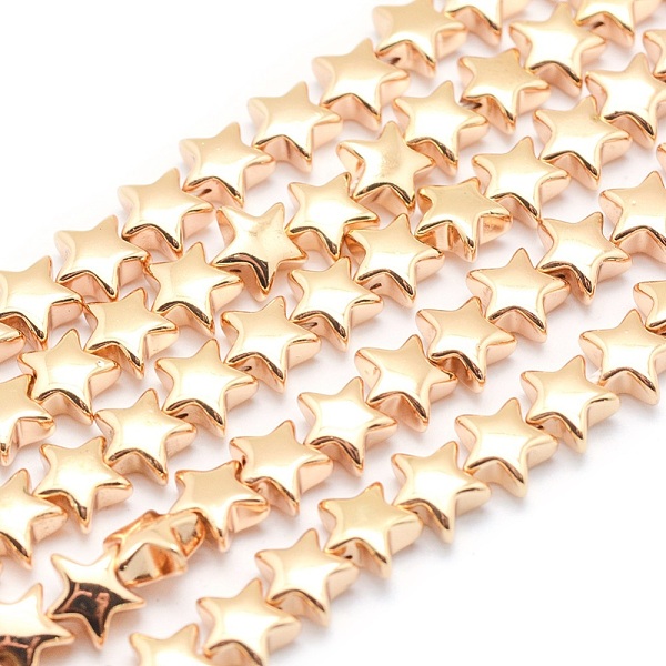 PandaHall Electroplate Non-magnetic Synthetic Hematite Beads Strands, Grade AA, Long-Lasting Plated, Star, Light Gold Plated, 6x6mm, Hole...
PandaHall Electroplate Non-magnetic Synthetic Hematite Beads Strands, Grade AA, Long-Lasting Plated, Star, Light Gold Plated, 6x6mm, Hole...