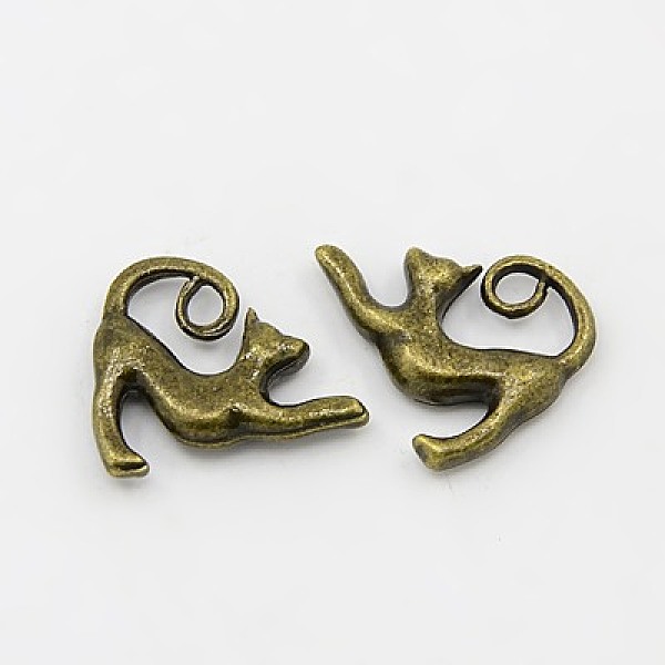 PandaHall Tibetan Style Alloy Kitten Pendants, Cadmium Free & Nickel Free & Lead Free, Stretching Cat Shape, Antique Bronze, 14x17x3.5mm...
PandaHall Tibetan Style Alloy Kitten Pendants, Cadmium Free & Nickel Free & Lead Free, Stretching Cat Shape, Antique Bronze, 14x17x3.5mm...