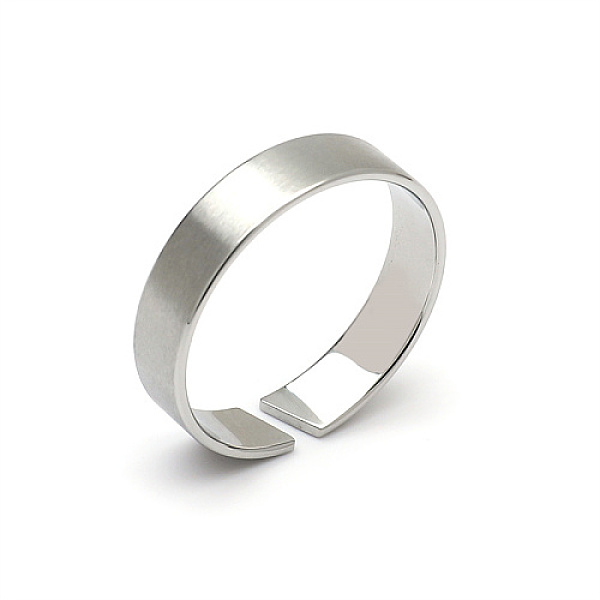 PandaHall Stainless Steel Open Cuff Ring, Plain Band Ring, Silver, US Size 9(18.9mm) Stainless Steel
PandaHall Stainless Steel Open Cuff Ring, Plain Band Ring, Silver, US Size 9(18.9mm) Stainless Steel