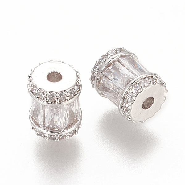 PandaHall Brass Micro Pave Cubic Zirconia, Column, Clear, Platinum, 9x7.5mm, Hole: 2mm Brass+Cubic Zirconia Column Clear
PandaHall Brass Micro Pave Cubic Zirconia, Column, Clear, Platinum, 9x7.5mm, Hole: 2mm Brass+Cubic Zirconia Column Clear