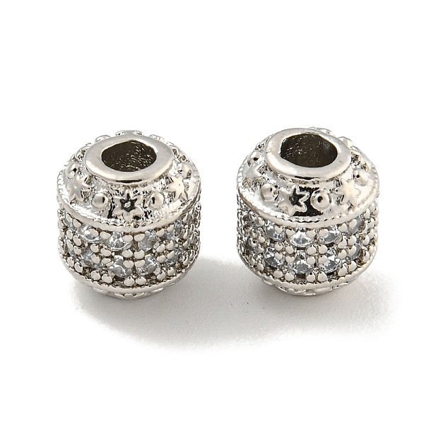 PandaHall Rack Plating Brass Micro Pave Clear Cubic Zirconia Beads, Long-Lasting Plated, Lead Free & Cadmium Free, Column, Platinum...
PandaHall Rack Plating Brass Micro Pave Clear Cubic Zirconia Beads, Long-Lasting Plated, Lead Free & Cadmium Free, Column, Platinum...