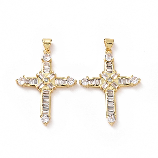 PandaHall Brass Cubic Zirconia Pendants, Religion Cross Charm, Golden, 36x27x3mm, Hole: 3x5mm Brass+Cubic Zirconia Cross Clear
PandaHall Brass Cubic Zirconia Pendants, Religion Cross Charm, Golden, 36x27x3mm, Hole: 3x5mm Brass+Cubic Zirconia Cross Clear