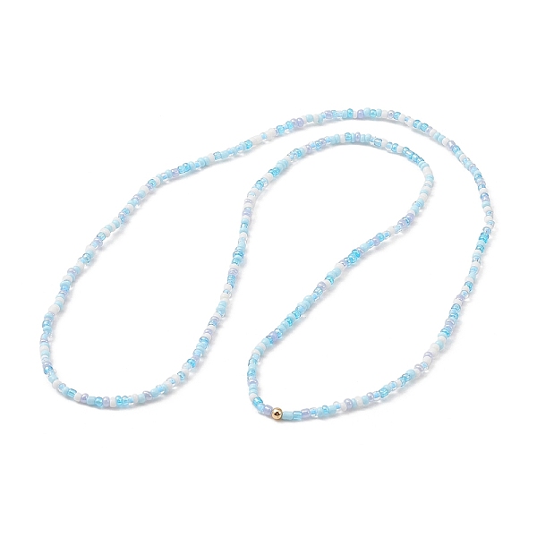 PandaHall Jewelry Waist Bead, Body Chain, Glass Seed Beaded Belly Chain, Bikini Jewelry for Woman Girl, Light Sky Blue, 770mm Glass
PandaHall Jewelry Waist Bead, Body Chain, Glass Seed Beaded Belly Chain, Bikini Jewelry for Woman Girl, Light Sky Blue, 770mm Glass