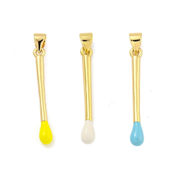 PandaHall Real 18K Gold Plated Brass Pendants, with Enamel, Stick Charm, Mixed Color, 29x3.5mm, Hole: 3.5mm Brass+Enamel Stick Multicolor
PandaHall Real 18K Gold Plated Brass Pendants, with Enamel, Stick Charm, Mixed Color, 29x3.5mm, Hole: 3.5mm Brass+Enamel Stick Multicolor