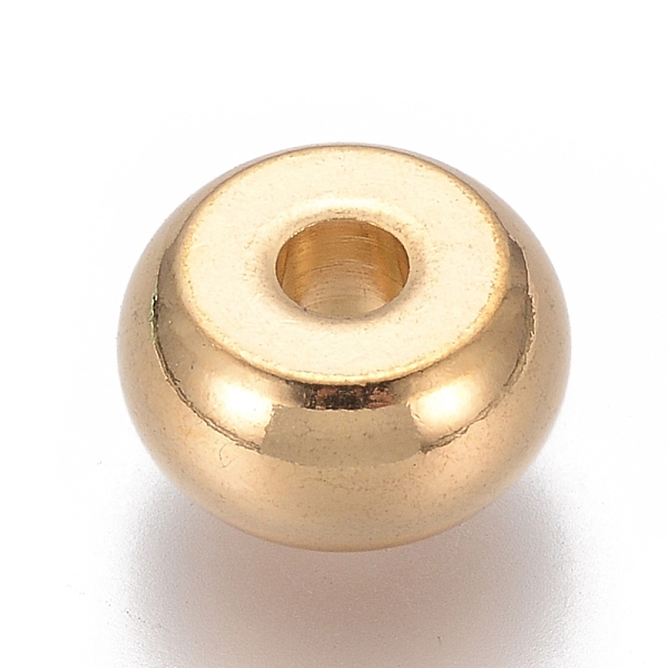 PandaHall 304 Stainless Steel Beads, Ion Plating (IP), Rondelle, Golden, 10x5mm, Hole: 2.5mm 304 Stainless Steel Rondelle
PandaHall 304 Stainless Steel Beads, Ion Plating (IP), Rondelle, Golden, 10x5mm, Hole: 2.5mm 304 Stainless Steel Rondelle