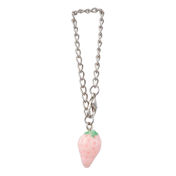 PandaHall Strawberry Opaque Resin Pendants Decorations, with Iron Twisted Chains Curb Chains and Zinc Alloy Lobster Claw Clasps, Lavender...
PandaHall Strawberry Opaque Resin Pendants Decorations, with Iron Twisted Chains Curb Chains and Zinc Alloy Lobster Claw Clasps, Lavender...