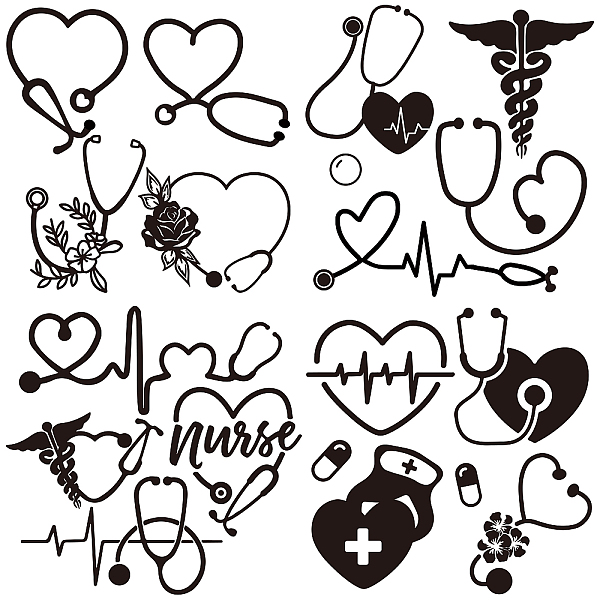 PandaHall 4Pcs 4 Styles Valentine's Day PET Waterproof Self-adhesive Car Stickers, Reflective Decals for Car, Motorcycle Decoration, Black...
PandaHall 4Pcs 4 Styles Valentine's Day PET Waterproof Self-adhesive Car Stickers, Reflective Decals for Car, Motorcycle Decoration, Black...