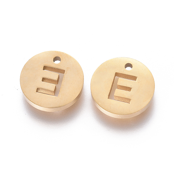 PandaHall 304 Stainless Steel Charms, Ion Plating (IP), Flat Round, Letter.E, 10x1.5mm, Hole: 1mm 304 Stainless Steel Letter E
PandaHall 304 Stainless Steel Charms, Ion Plating (IP), Flat Round, Letter.E, 10x1.5mm, Hole: 1mm 304 Stainless Steel Letter E