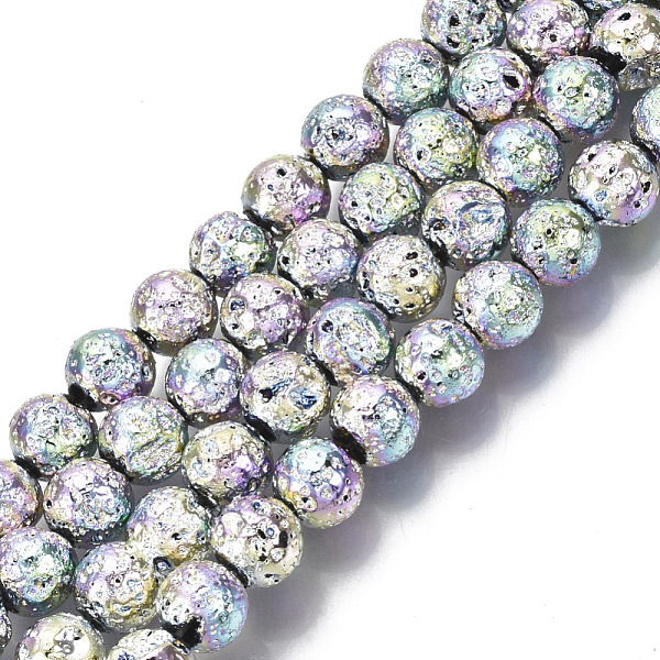 PandaHall Electroplated Natural Lava Rock Beads Strands, Round, Bumpy, Colorful, 6.5mm, Hole: 1mm, about 60pcs/Strand, 14.96 inch(38cm) Lava...
PandaHall Electroplated Natural Lava Rock Beads Strands, Round, Bumpy, Colorful, 6.5mm, Hole: 1mm, about 60pcs/Strand, 14.96 inch(38cm) Lava...