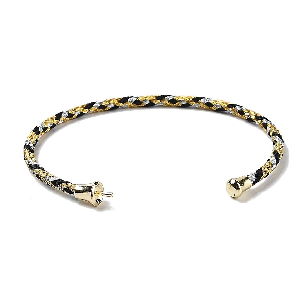 PandaHall Stainless Steel Cuff Bangle Making, with Golden Tone Brass Finding, for Half Drilled Beads, Colorful, Inner Diameter: 1-3/4x2-3/8...
PandaHall Stainless Steel Cuff Bangle Making, with Golden Tone Brass Finding, for Half Drilled Beads, Colorful, Inner Diameter: 1-3/4x2-3/8...