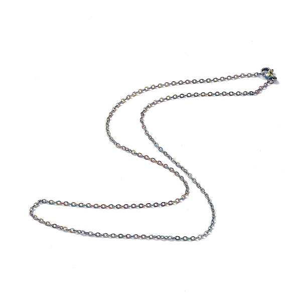 PandaHall Ion Plating(IP) 304 Stainless Steel Cable Chain Necklace for Men Women, Rainbow Color, 23.62 inch(60cm) 304 Stainless Steel
PandaHall Ion Plating(IP) 304 Stainless Steel Cable Chain Necklace for Men Women, Rainbow Color, 23.62 inch(60cm) 304 Stainless Steel