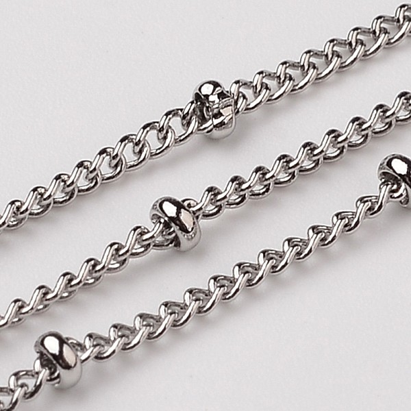 PandaHall 3.28 Feet 304 Stainless Steel Twisted Chains Curb Chains, Satellite Chains, Decorative Chains, Soldered, with Rondelle Beads...
PandaHall 3.28 Feet 304 Stainless Steel Twisted Chains Curb Chains, Satellite Chains, Decorative Chains, Soldered, with Rondelle Beads...