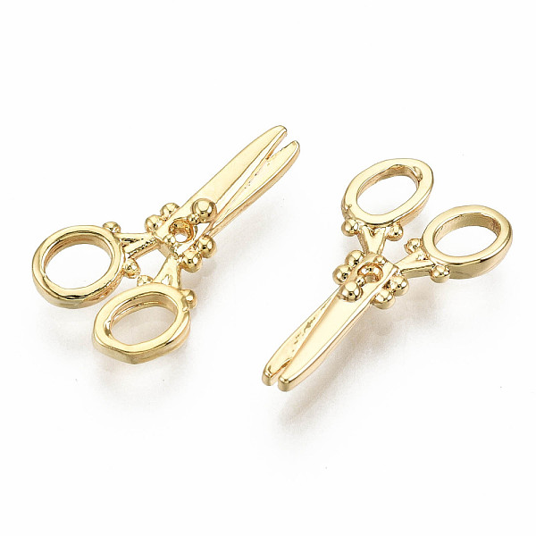 PandaHall Brass Pendants, Nickel Free, Scissor, Real 18K Gold Plated, 15x8.5x2mm, Hole: 3x2mm Brass Others
PandaHall Brass Pendants, Nickel Free, Scissor, Real 18K Gold Plated, 15x8.5x2mm, Hole: 3x2mm Brass Others