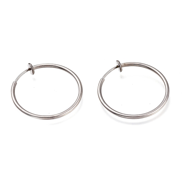 PandaHall 304 Stainless Steel Retractable Earrings, Clip-on Earrings For Non-pierced Ears, Stainless Steel Color, 60x2mm 304 Stainless Steel
PandaHall 304 Stainless Steel Retractable Earrings, Clip-on Earrings For Non-pierced Ears, Stainless Steel Color, 60x2mm 304 Stainless Steel